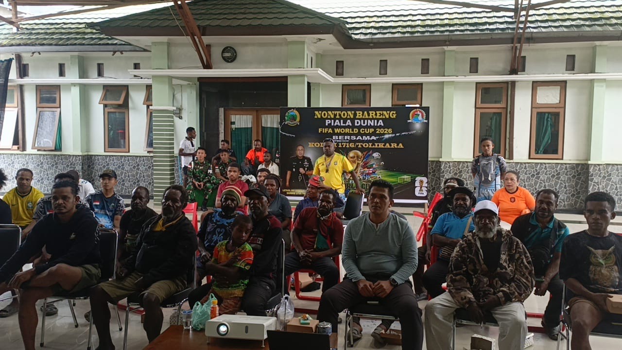 KODIM 1716/TLK GELAR NOBAR BOLA GEMBIRA PIALA DUNIA 2026